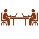 Pictogramme d'un open space dans la pépinière d'entrispes du Phoenix à Amnéville