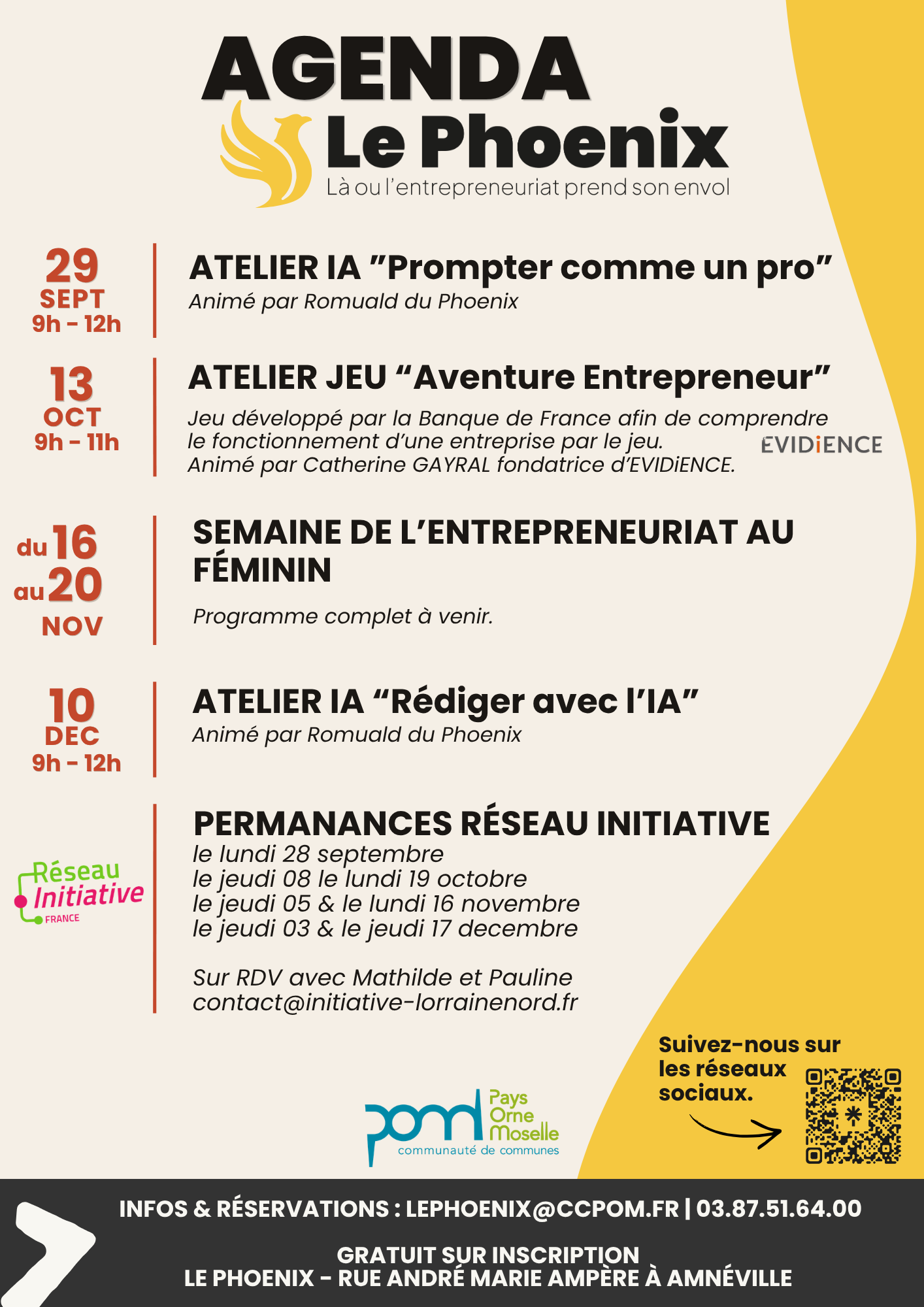 Le programme du Phoenix !